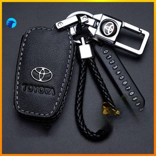 Flightcar เคสหนังพวงกุญแจรถยนต์ สําหรับ Toyota Yaris VIOS Altis Rav4 Chr Rav4