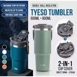 Ready Tyeso Tumbler With Handle Portable Thermal Flask 32oz Stainless Steel Water Bottle Vacuum Thermos Coffee Cup Serein