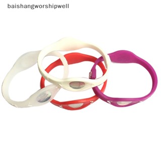 Bath Power Balance สร้อยข้อมือพลังงาน เพื่อสุขภาพ สําหรับสายรัดข้อมือกีฬา สายรัดข้อมือซิลิโคนไอออน ของขวัญ Martijn