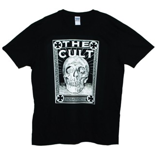 เสื้อยืดแขนสั้น พิมพ์ลายวงร็อค The Cult Gothic Heavy Metal สไตล์พังก์ร็อค สําหรับผู้ชาย และผู้หญิง