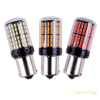 Fun หลอดไฟเลี้ยว LED 3014 1156 1157 20W สําหรับรถยนต์ 12V 144SMD 6500K