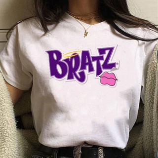 เสื้อยืด พิมพ์ลายกราฟฟิคอนิเมะ Bratz สไตล์ฮาราจูกุ สําหรับผู้หญิง