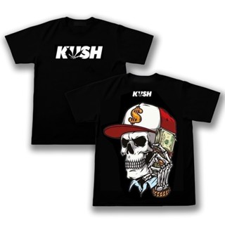 KU$H หมีตัวใหญ่ ดีไซน์ใหม่ รับประกันคุณภาพเสื้อผ้าสำหรับผู้ชายและผู้หญิง เสื้อยืดผ้าฝ้ายย้อนยุค