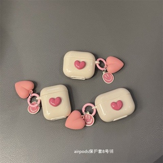 เคสหูฟังบลูทูธ ลายหัวใจน่ารัก คุณภาพสูง สําหรับ airpods pro2 2 3 Generation