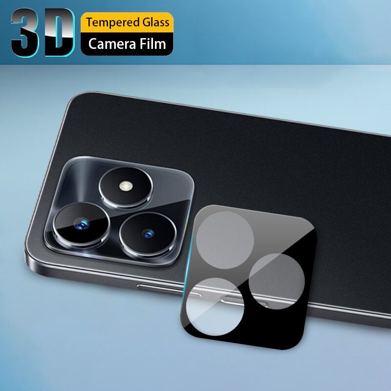 ฟิล์มกระจกเลนส์กล้อง สำหลับRealme C53 RealmeC53 4G ฟิล์มกระจกนิรภัย ฟิล์มกันรอยเลนส์กล้อง กันรอยขีดข่วน สีดํา ส่งจากไทย