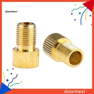 Doo อะแดปเตอร์วาล์วท่อทองเหลือง Presta to Schrader สําหรับรถยนต์ รถมอเตอร์ไซค์ 2 ชิ้น