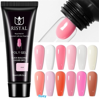 กาวต่อเล็บเจล อะคริลิค Crystal Extension Glue Nail Polish Glue, Fast Nail Extension 15ml Phototherapy Paper-free Jelly Glue