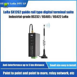 Waveshare SX1262 LoRa DTU รางไกด์ข้อมูล DTU 410-510MHz RS232 RS485 RS422 เป็น LoRa สําหรับ Sub GHz LF