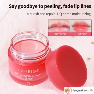 Laneige Korea ลิปบาล์ม ลิปสลีปปิ้งมาสก์ บํารุงกลางคืน ให้ความชุ่มชื้น ลิปครีมฟอกสี ลิปบาล์มสตรอเบอร์รี่ 3 กรัม