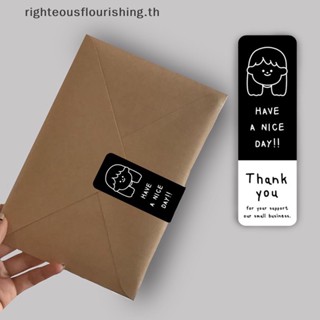 Righteousflourishs.th สติกเกอร์ฉลาก Thank You ขนาดเล็ก แฮนด์เมด สําหรับตกแต่งเบเกอรี่ 30 ชิ้น ต่อแพ็ก