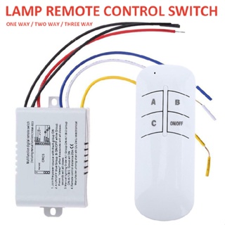 New Wireless ON/OFF 220V Lamp Remote Control Switch Receiver Transmitter