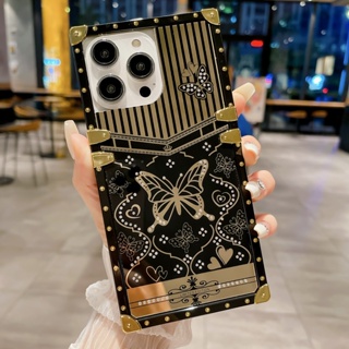 เคสป้องกันโทรศัพท์มือถือ ลายผีเสื้อ สีม่วง หรูหรา สําหรับ Samsung M13 M22 M23 M33 M53 M32 M42 M52 M62 M40S M80S F22 A02S A03S A10 A11 A14 A23 A01 A03CORE