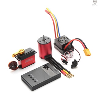 Ctoy มอเตอร์ไร้แปรงถ่าน S3650 3900KV 60A ปลั๊ก ESC XT60 25 กก. แบบเปลี่ยน สําหรับรถบังคับ 1 8 1 10 Tamiya