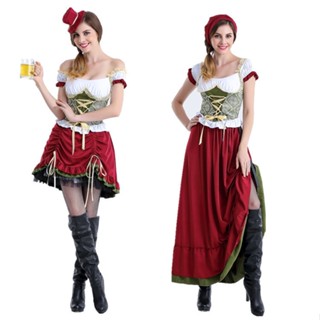 [New products in stock] Halloween clothing German beer clothing Bavarian traditional ethnic clothing split-size stage clothing DS performance clothing quality assurance 5SIW