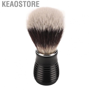 Keaostore Brush Portable Men Shaving Nylon Hair Beard Cleansing with Aluminum Alloy Handle Comb