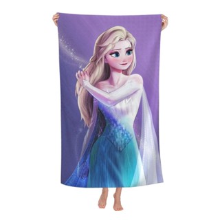 ผ้าขนหนูอาบน้ํา แบบนิ่ม ดูดซับน้ําได้ดี ลายการ์ตูนดิสนีย์ Frozen ขนาด 70X140 ซม. เหมาะกับชายหาดกลางแจ้ง สําหรับผู้ชาย และผู้หญิง