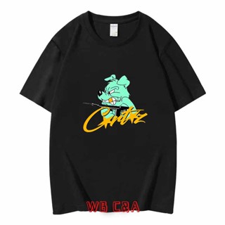 เสื้อยืดแขนสั้น ผ้าฝ้าย พิมพ์ลาย Cortriz Street Wear สําหรับผู้ชาย