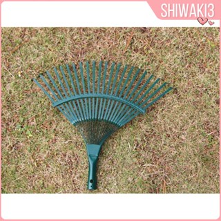 [Shiwaki3] หัวคราดเหล็ก กว้าง 40 ซม. 22 ใบ แบบเปลี่ยน สีเขียว สําหรับสนามหญ้า