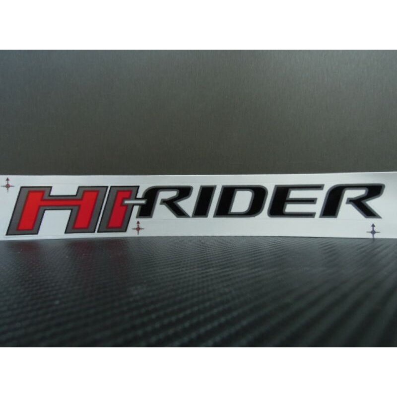 FORD รถยนต์ฟอร์ด สติ๊กเกอร์ดั้งเดิมติดแก้มท้าย HI-RIDER สำหรับ Ford Ranger คำว่า hirider คำว่า hi-rider sticker ฟอร์ด