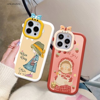 Realme Narzo 50 ออปโป้ สำหรับ Case Beautiful Girl เคส เคสโทรศัพท์ เคสมือถือ Full Back Cover Soft Silicone Cases Shockproof Casing Protective Shell