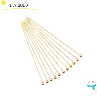 LILY หมุดทองเหลือง สีเงิน สีทอง 2 นิ้ว 22 เกจ สําหรับทําเครื่องประดับ Diy