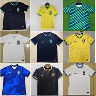 เสื้อยืด ลายทีมชาติฟุตบอล Brazil Jersey 2022 ชุดเหย้า คุณภาพสูง สําหรับผู้ชาย ไซซ์ S - 2XL