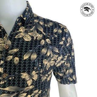 Jaguar เสื้อยืดเชิ้ตผู้ชาย แขนสั้น ทรงพอดีตัว JAYS-009-NV