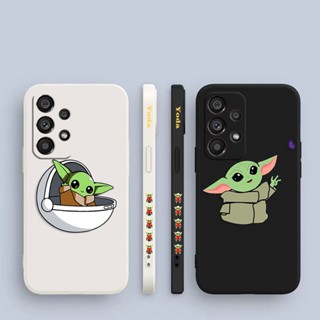 เคสโทรศัพท์มือถือ พิมพ์ลาย Baby Yoda Marvel มีลายด้านข้าง สําหรับ Samsung Galaxy A90 A80 A73 A72 A71 A70 A60 A54 A53 A52 A51 A50 A30 S A42 A40 A34 A33 A32 A32 A31 A30 A24 A23 5G