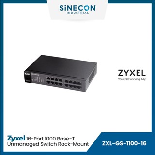 Zyxel ไซเซล รุ่น GS-1100-16 สวิตซ์ 16-port 1000Base-T Unmanged Switch