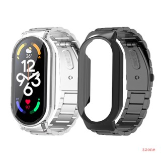 Zzz 3-in-1 ฟิล์มกันรอยหน้าจอ สเตนเลส แบบเปลี่ยน สําหรับ miband 7 7NFC