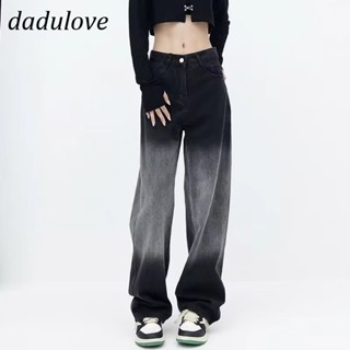 DaDulove💕 New American Ins High Street Washed Jeans Niche High Waist Loose Wide Leg Pants Large Size Trousers