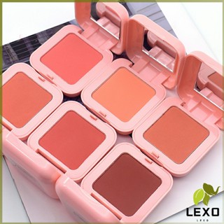 LEXO บลัชออนปัดแก้มโทนส้ม ชมพูพีช ปรับหน้าขาวสว่าง มีออร่า blush