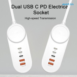 Ay- ปลั๊กซ็อกเก็ตชาร์จ USB Type-C 35W PD USB C แบบคู่ ความเร็วสูง ชาร์จไว สําหรับบ้าน