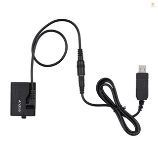 Tosw)andoer ACK-E10 อะแดปเตอร์คัปเปลอร์แบตเตอรี่ดัมมี่ USB 5V DC (แบบเปลี่ยน สําหรับ LP-E10) เข้ากันได้กับ EOS Rebel T3 T5 T6 T7 T100 Kiss X50 Kiss X70 1100D 1200D 1300D 2000D 4000D