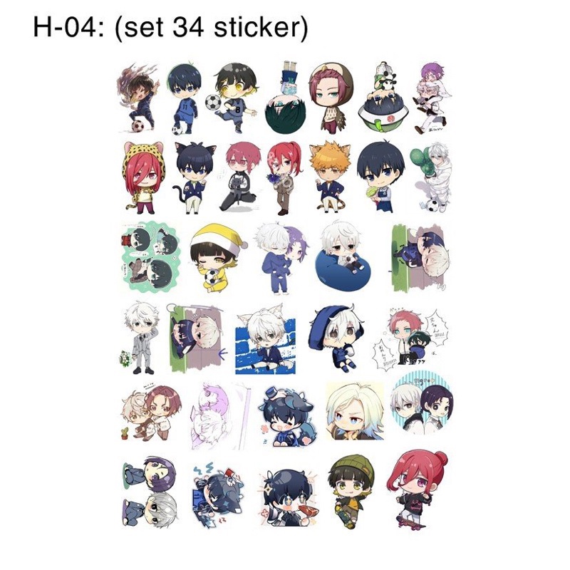 Blue lock isagi yoichi bachira meguru Sticker 37 ภาพต่างๆ/ Blue Lock Michael Sticker