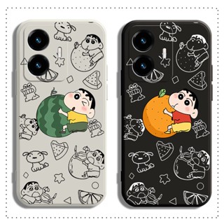 เคส VIVO Y36 Y33S Y33T T1X Y21 Y21S Y21T Y20S Y12A Y12S Y20 Y20SG Y20I Y19 Y15A Y15S Y12 Y15 Y17 Y11 Y12I Y02 Y16 Y02S โทรศัพท์มือถือ แบบนิ่ม ลายการ์ตูนชินจัง สําหรับ