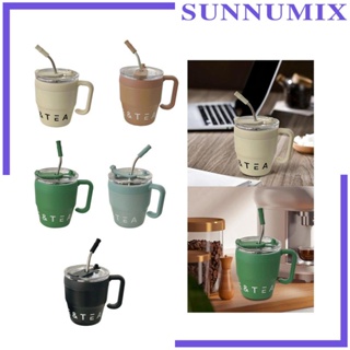 [Sunnimix] แก้วน้ําสเตนเลส มีฉนวนกันความร้อน ทนทาน สีขาว