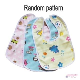 1 Pc เด็กกันน้ำผ้าเช็ดตัว Bib Super Soft Baby Double ผ้าเช็ดตัวเด็กกิน การ์ตูน สีสุ่ม [N/17]