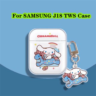 【คุณภาพสูง】เคสหูฟัง แบบนิ่ม แบบใส ลายการ์ตูน สําหรับ SAMSUNG J18 TWS SAMSUNG J18 TWS