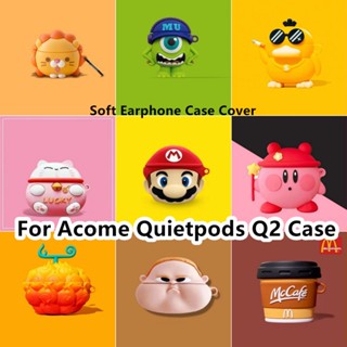 【ลดราคา】เคสหูฟัง แบบนิ่ม ลายการ์ตูน สําหรับ Acome Quietpods Q2 Q2