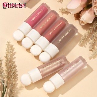 Qibest Blush Velve Matte Liquid Blush Orange Peach Face Pigment Lasting Beauty Natural Cheek Tint Cream Blush Makeup 6 Color [TOP]