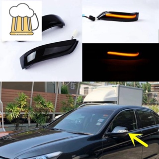 ไฟเลี้ยวไดนามิก LED สีดํา สําหรับ Honda Accord 08-13 Acura RL 06-09