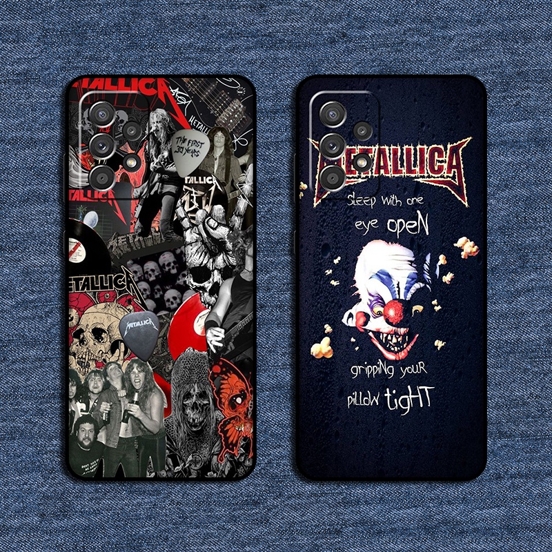 เคสสําหรับ Samsung galaxy A33 A53 A72 A73 5G metallica เคสโทรศัพท์ซิลิโคนเหลวแบบนิ่ม - รูปที่ 4