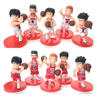 โมเดลฟิกเกอร์ อนิเมะ Slam Dunk Q Version Sakuragi Flower Road Kaede Rukawa เหมาะกับของขวัญ ของเล่นสําหรับเด็กผู้ชาย จํานวน 5 ชิ้น ต่อชุด