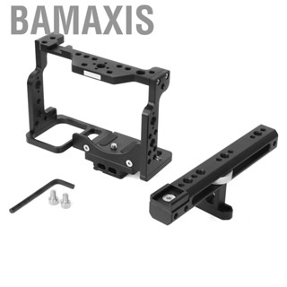 Bamaxis Cage  Metal 1/4 Inch and 3/8 Thread Hole with Handle Grip Hot Shoe Extension Port for Nikon Z6/Z7