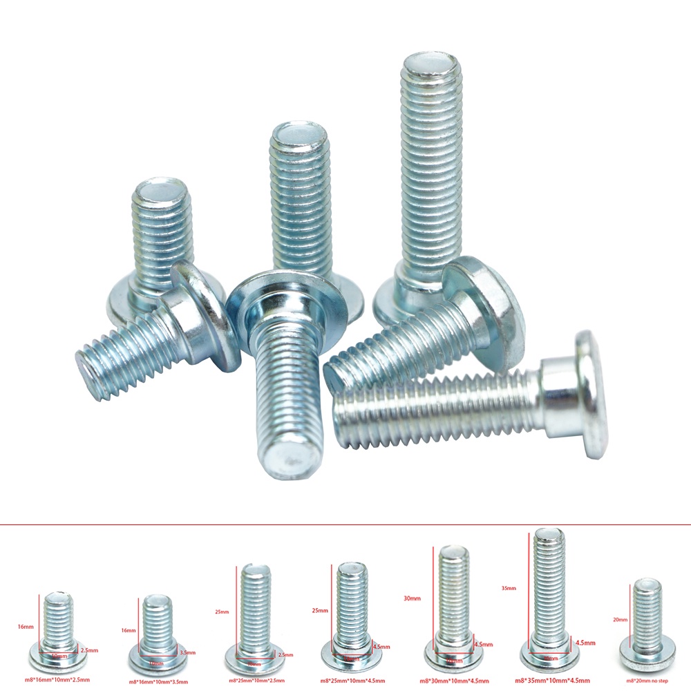 รถจักรยานยนต์เบรคแผ่นดิสก์โรเตอร์สกรูสลักเกลียว Universal เหล็กคาร์บอน M8 x 1.25 มม.x 16/25/30/35 มม.สําหรับ Honda Yamaha Kawasaki Suzuki
