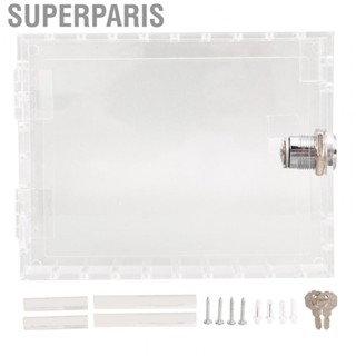 Superparis Thermostat Lock Box  Easy Installation Acrylic Universal Cover with 2 Keys for Home