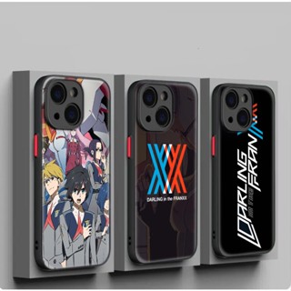 C268 เคสป้องกันโทรศัพท์มือถือ แบบนิ่ม ลาย Two Darling in The Franxx สําหรับ iPhone 12 13 Plus 14 Pro Max