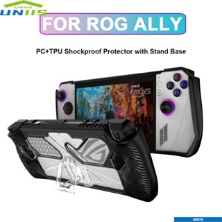 UNIIS เคสป้องกัน ป้องกันรอยขีดข่วน พร้อมฐานตั้ง PC และ TPU สําหรับ ASUS ROG Ally