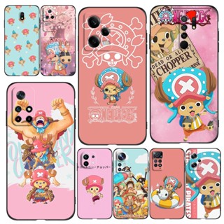 เคสโทรศัพท์มือถือ ซิลิโคนนิ่ม Tpu ลายวันพีช tony tony chopper สีดํา สําหรับ POCO M4 5G M5 4G M5S X3 GT